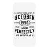 legends were born in october genuıne 1996 qualıty one kind of aged l iPhoneX