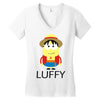 luffy en minion Women's V-Neck T-Shirt