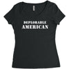 deplorable american Women's Triblend Scoop T-shirt