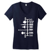spaceship timeline funny  sci fi star retro wars trek joke cool Women's V-Neck T-Shirt