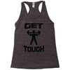 get tough weight lifter lifting gym Racerback Tank