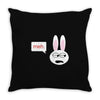 meh bunny Throw Pillow