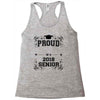 proud name 2018 senior Racerback Tank