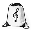the music is the key Drawstring Bags