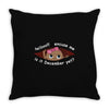 December  Peeking Out Baby Girl Throw Pillow