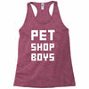 pet shop boy new Racerback Tank