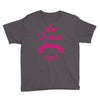 queens are born in april Youth Tee