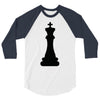 Chess King and Pawn 3/4 Sleeve Shirt
