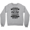 Super Cool Pop Pop Of A Freaking Awesome Granddaughter Crewneck Sweatshirt