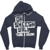oh sheesh y'all (2) Zipper Hoodie