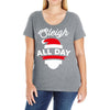 sleigh all day Ladies Curvy T-Shirt