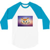 Orange cat 3/4 Sleeve Shirt