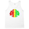 rasta skull and crossbones reggae dub club rave Tank Top