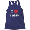 i love camping! Racerback Tank