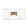 Wtf Doom Black Stroke License Plate