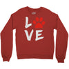 love dog paw Crewneck Sweatshirt