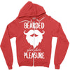 bearded for her pleasure Zipper Hoodie