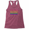 love is love, black lives matter, climate change is real, immigrants m Racerback Tank