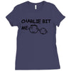 charlie bit me t shirt 2xl funny youtube nerdy geeky awesome humor coo Ladies Fitted T-Shirt