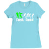 zombie fast food  funny Ladies Fitted T-Shirt