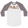 new! monkey 3/4 Sleeve Shirt