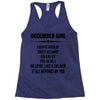 Super December Girl Racerback Tank