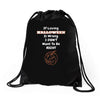 loving halloween is right Drawstring Bags