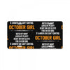 October Girl Hated By Many License Plate