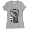 DRINK DRINK REPEAT Ladies Fitted T-Shirt