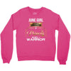 june  girl is a perfect combination of princess and warrior Crewneck Sweatshirt