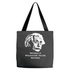 without a moustache einstein proud hirsute mustachioed grooming Tote Bags