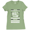 Never Underestimate A Granddad With An Engineer Degree Ladies Fitted T-Shirt