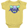 blue monster with horns Baby Onesie
