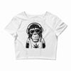monkey hipster Crop Top