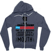 Donald trump The D Is Missing Zipper Hoodie