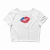 4th of July Lip Crop Top