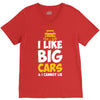 i like big monster cars V-Neck Tee
