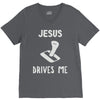 jesus drives me V-Neck Tee