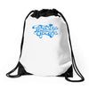 bargain paradise garage sign Drawstring Bags