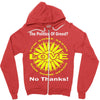 political the 80's 60's hippy anti capitalism Zipper Hoodie