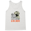 This Girl Loves Her Golden Tank Top