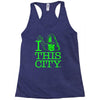 i heart this city Racerback Tank