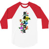Pride Floral LGBT Colors 3/4 Sleeve Shirt