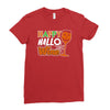 happy hallowine Ladies Fitted T-Shirt