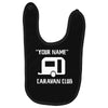 personalised your name caravan club funny gift Baby Bibs