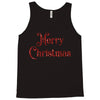 merry christmas red glitter Tank Top