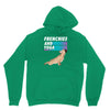 frenchies and yoga Unisex Hoodie