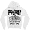I Love You Grandpa Zipper Hoodie