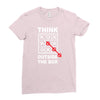 think outside the box Ladies Fitted T-Shirt