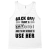 Back Off Crazy Gigi Afraid To Use Her Tank Top